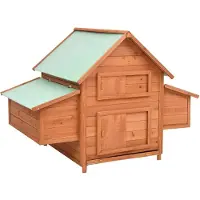 vidaXL Kippenhok 150x96x110 cm massief vurenhout