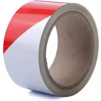 Perel Reflecterende tape 5cm x 10m - rood/wit