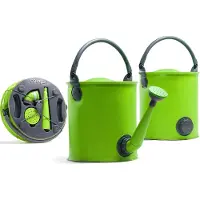 Colapz Opvouwbare Emmer en Gieter 9L - Jerrycan met Kraantje 7 tot 9 liter - Emmer met Deksel - Groen - BPA-vrij - 27 x 22 x 22 cm - Kamperen met Caravan en Camper in 2024