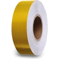 Velleman Reflecterende tape 5 cm x 5 m, met honingraatpatroon voor extra zichtbaarheid, geel
