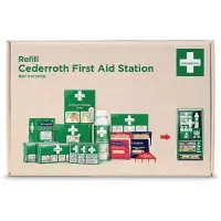 Cederroth EHBO-doos, Navulverpakking voor Eerste Hulp-stationset (Eerste Hulp Kit Accessoires)