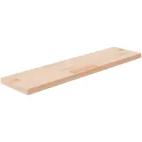 vidaXL Plank 80x20x2,5 cm onbehandeld massief eikenhout