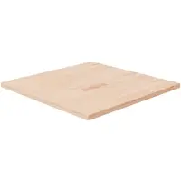vidaXL Tafelblad vierkant 70x70x2,5 cm onbehandeld massief eikenhout