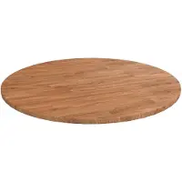 vidaXL Tafelblad rond Ø80x1,5 cm bewerkt massief eikenhout lichtbruin