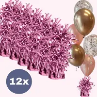 Henbrandt Helium ballon gewicht Baby roze 12 stuks