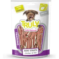 Truly - Mini Strips Kip & Vis- Training - Hondensnack - Voordeelbundel 5 stuks