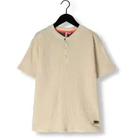 Vingino T-shirt Haffle ecru Jongens Katoen Ronde hals Effen - maat 128