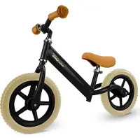 LifeGoods KiddyCruiser Loopfiets - 2 jaar - Jongens en Meisjes - Balance Bike - Zwart