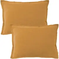 Matt & Rose Set Kussenslopen Karamel - 50 x 70 cm - 100% Linnen