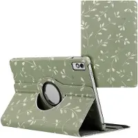 IMoshion 360° Draaibare Design Bookcase voor de Lenovo Tab M10 5G - Green Flowers