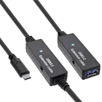 InLine USB-C - USB-A actieve verlengkabel | USB3.0 5 Gbps | 10 meter