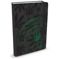 Peter Pauper Press Mid Size notitieboek - Cannabis - met elastieksluiting - 16x21 cm