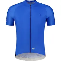Bbb Cycling ComfortFit R - Duurzaam Fietsshirt Heren Korte Mouw - 15-25 °C - Ademend MTB en Wielrenshirt - 3 Achterzakken - Blauw