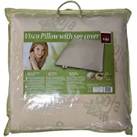Zydante Home Visco Soja De Luxe Hoofdkussen Linea Pura - Wit - 60x40x12cm