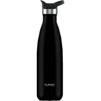 FLASKE Sports Bottle - Night - RVS Drinkfles van 500ML- Geschikt als waterfles, thermosfles en thermoskan