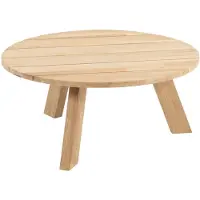 4 Seasons Outdoor Outdoor Cosmic loungetafel Ø78 cm antractiet - teak