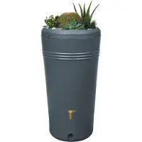 Garantia Regenton Azura - 230 liter - Antraciet - Plantenbak