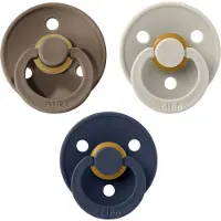 BIBS - Fopspenen - Dark Oak, Deep Space & Sand - Maat 2 - 6-18 mnd - 3 stuks