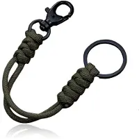 LGT JWLS Paracord Karabijnsluiting & Sleutelring - Army Green