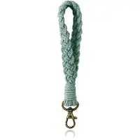 Deja Jewels Macramé Polsband met Gesp - Licht Groen