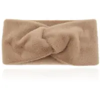 LGT JWLS Zachte Gebreide Hoofdband met Vachtachtige Look - Heerlijk Zacht - Medium Bruin