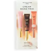 Revolution PRO Cream Face Wand Trio Gezichtsmake-up set 1 st Medium