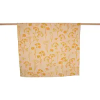 David Fussenegger JADE 100% Katoenen Deken Florals (GOTS) 150x200 cm Senf