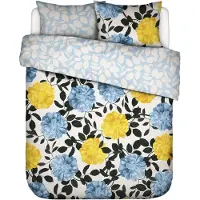 Essenza & Co Dekbedovertrek Bloom With A View Bright White Percal-140 x 200 / 220 cm | 1-Persoons
