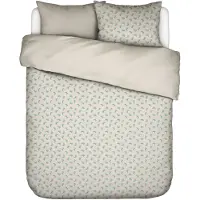 Essenza & Co Dekbedovertrek Lily Melody Tofu Taupe Mousseline-140 x 200 / 220 cm | 1-Persoons