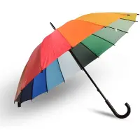 Merkloos 1x paraplu Stormparaplu Grote, Stevige Paraplu polyester Opvouwbare paraplu Diameters:98cm