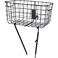Basil Robin Fietsmand - Voor - Inclusief Bevestigingsmateriaal - Zwart