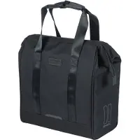 Basil Grand - Fietsshopper - MIK Hooks - Enkele fietstas - 23 Liter - Waterafstotend materiaal - Zwart