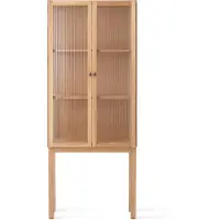 Audo Copenhagen Curiosity kast met glazen deuren 168 cm Oak