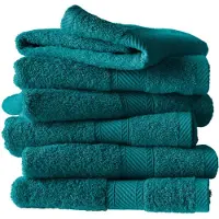 De Witte Lietaer Douchelakens De Witte Lietaer Helene Lake Green (set van 3) (70 x 140 cm)