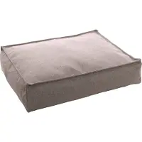 Flamingo Hondenkussen – Avalon Rechthoekig Lichtgrijs – orthopedisch memory foam – 80x60x18 cm – afneembare hoes & antislip bodem