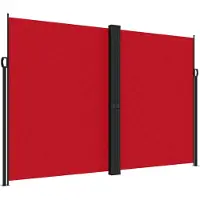 vidaXL Tuinscherm uittrekbaar 220x1200 cm rood