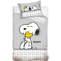 MCU Snoopy baby dekbedovertrek Love - 100 x 135 cm - Katoen