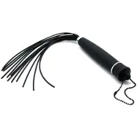 Rimba Kleine Zweep met Circa 12 Strengen Zwart Silicone 30 cm