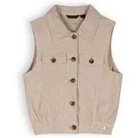 Nono Meisjes gilet suede - Dodhy - Sneeuw wit. Maat: 158/164