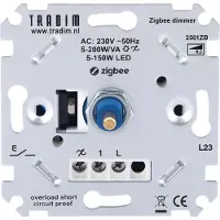 Tradim Zigbee dimmer inbouw 5-200W | Fase afsnijding (RC) |