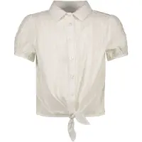 B.NOSY Meisjes blouse met knoop - Cotton. Maat 116