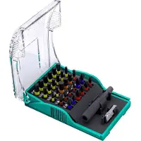 Heller Tools 29347 1 Bitset 32-delig Kruiskop Phillips, Kruiskop Pozidriv, Plat, Binnen-zesrond (TX), Inbus Torsion Con