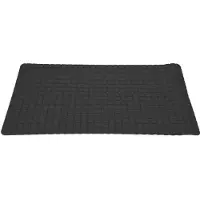 Excellent houseware Badmat - anti-slip - zwart - 69x39 cm - Badmatjes