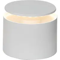Zafferano Push-up oplaadbare tafellamp IP54 wit Push-up, dimbaar, wit / opaal, Woon-/ Eetkamer, Aluminium, Modern