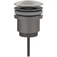 Ivy Aia Design afvoerplug always open geborsteld metal black pvd
