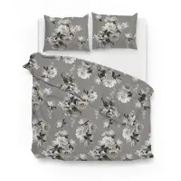 Zohome Zo Home Dekbedovertrek Katoen Flanel Ella - grey 240x200/220cm