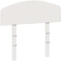 vidaXL Hoofdbord 75 cm massief grenenhout wit