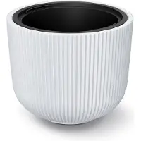 Prosperplast Bloempot Rond Milly L 40cm WIT
