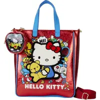 Loungefly Sanrio Hello Kitty 50th Anniversary Tote Bag met muntenvakje