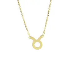 Despora - Sterrenbeeld Ketting - Sterrenbeelden - Sterrenbeeld Sieraden - Taurus - Goudkleurig RVS (Stier)
